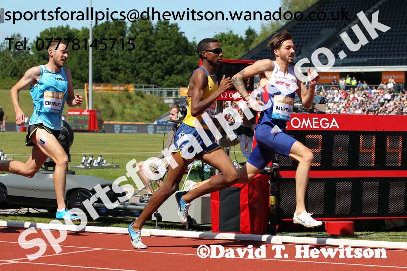 Mens 1500 metres, IAAF Diamond League, Birmingham. Photo: David T. Hewitson/Sports for All Pics